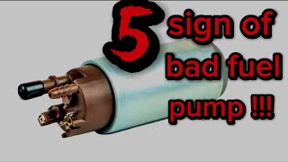 Common sign of bad fuel pump [upl. by Annai]