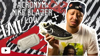 Nike Acronym Blazer Low Failure Sneaker Review Social Status  Jae Yannick [upl. by Sanoy535]