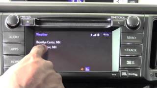 2014 Toyota RAV4 Entune Weather App How To By Brookdale Toyota [upl. by Critchfield]