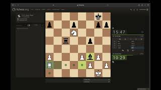 Chess Game 374  Englund Gambit Declined Reverse French [upl. by Leighton]