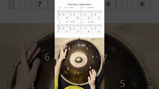 Handpan Tutorial von Kristina Savkova quotStille Nacht heilige Nachtquot quotSilent Nightquot Arpeggio [upl. by Yttisahc705]