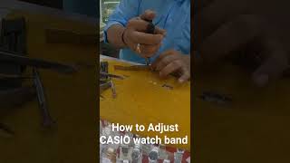 How To adjust CASIO Watch Band in just 1 minute [upl. by Melisa]