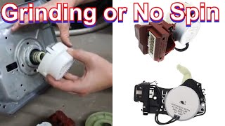 Washer No Spin or Grinding Sound Actuator Transmission Step by Step Guide to Fix or Replace [upl. by Tera]