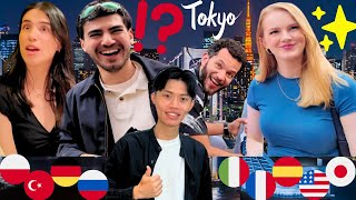 Surprising Foreign Tourists in Tokyo by Speaking Their Own Language [upl. by Bundy]