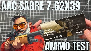 Testing AAC Sabre Blade Black Tip 762x39mm AKAR Good  Sks Owners Beware [upl. by Annawal]