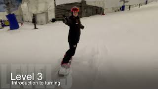 Snozone Snowboard Lesson Level 3 [upl. by Adnoryt]