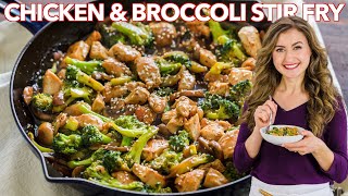 One Pan Chicken and Broccoli Stir Fry  Dinner in 30 Minutes [upl. by Purdum]