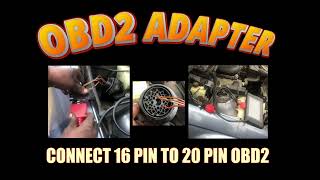 OBD2 ADAPTER  16 PIN TO 20 PIN [upl. by Beisel520]