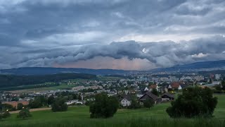 15 Juli 2024  Gewitter Schälchlihoger Urdorf  1935  2020  2050  2227 Uhr [upl. by Inalaehak]