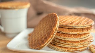 Stroopwafel Recipe  Dutch Waffle Cookies [upl. by Chirlin385]