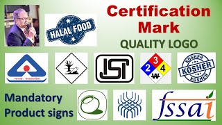 Certification Marks on Products ISI AGMARK HALLMARK FPO FSSAI SILK MARK MARK ON GOLD JEWELRY [upl. by Hiroko]