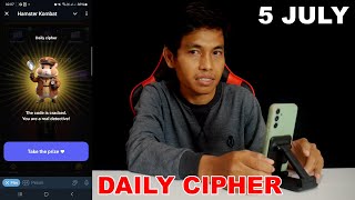 Hamster Kombat Daily Cipher Today 1M Coins 5 July 2024 [upl. by Thalassa913]