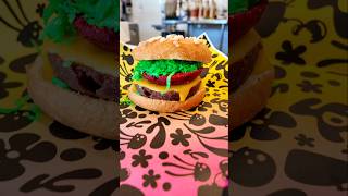 Krabby Patty inspired donut for Randys Donuts × SpongeBob Collab randysdonuts spongebob donuts [upl. by Tolmann]