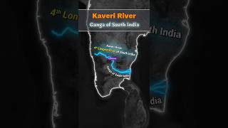 Kaveri River amp Its Major Tributaries shorts shortsfeed kaveri river india upsc ssc knowledge [upl. by Merlina]