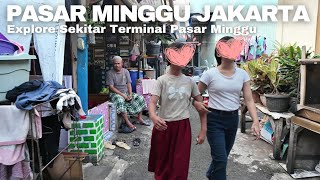 Explore Suasana Sekitar Terminal Pasar Minggu Jakarta  Walking Tour [upl. by Nivalc]