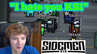 TommyInnit Plays Among Us With KSI The Sidemen amp Wilbur  Tubbo [upl. by Notyap]