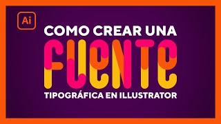 Cómo HACER una TIPOGRAFÍA en Illustrator  Adobe ILLUSTRATOR para PRINCIPIANTES  Tutorial [upl. by Auqinaj889]