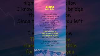 Justin Bieber  Ghost Lyrics shorts [upl. by Nair19]