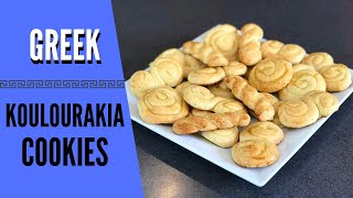 Greek Koulourakia Cookies  Koulouria  Easter Butter Cookies [upl. by Greysun]