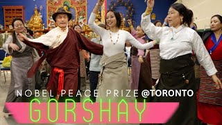 Toronto Gorshey Dec 10 2023 Nobel Peace Prize Tibetan Circle Dance Gorshay Songs [upl. by Nona923]