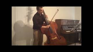 DVORAKSymphony 9 New World Symphony Double bass orchestal excerpt Damián Rubido González [upl. by Dlareme]