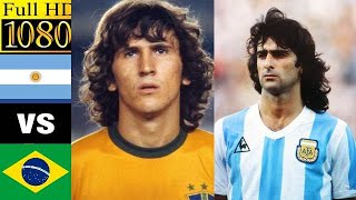 Argentina 0 x 0 Brazil Kempes Zico Rivelino ●1978 World Cup Extended Goals amp Highlights HD 1080 [upl. by Sunday]