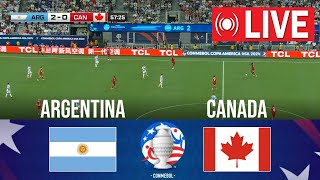 🔴 LIVE  Argentina vs Canada  Copa America 2024  SEMIFINAL  Full Match Streaming [upl. by Aikemaj]