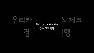 우리 K패스 체크 쓰면서 겪은 일 [upl. by Llenehs]