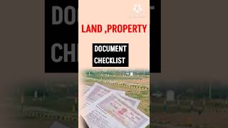 LAND PROPERTY REGISTRY DOCUMENTS CHECK LIST [upl. by Eirret]