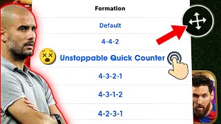 100 best custom Quick Counter formation in eFootball 2024 Mobile  🤩🔥 efootball best formations [upl. by Axe391]