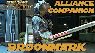 Broonmark Alliance Companion  Star Wars The Old Republic Gameplay [upl. by Giacobo46]