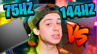 75HZ VS 144HZ QUAL O MELHOR MONITOR PARA VOCÊ [upl. by Lesley]