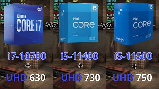 UHD 630 vs UHD 730 vs UHD 750 게임 성능 비교 롤 오버워치 배그 [upl. by Hsirap583]