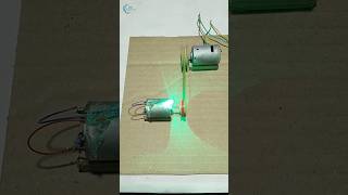 Single Pulley DC Generator  DC Motor shortsfeed dcmotor education tech experiment motor [upl. by Marron]