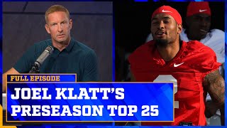 Ohio State Georgia lead Joel Klatt’s Preseason Top 25 Rankings for the 2024 Season [upl. by Molini]