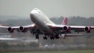 London Gatwick Plane Spotting Planes at Takeoff and Landing in a Rainy day Airside view [upl. by Yajeet]