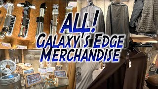 All Star Wars Galaxys Edge Merchandise All Store Walkthrough [upl. by Laure]