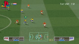 World Soccer Winning Eleven 3 Final Ver PS1 Gameplay [upl. by Ynnaffit706]