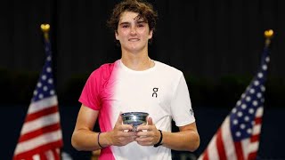 João Fonseca é campeão do US Open Juvenil de 2023 [upl. by Ihcur]