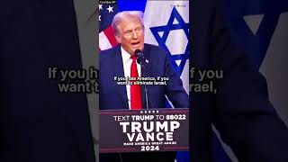 Ill Ban Refugees From Gaza Strip Donald Trump gaza palestine Israel usa trump2024campaign [upl. by Mahau]