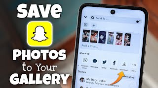 How to Save Snapchat Photos to Your Gallery 2024 [upl. by Edras913]