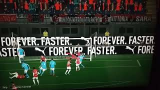 Gol Salto Tammy Abraham vs Napoli PES 2024 [upl. by Switzer]