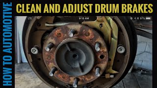 How to Clean Adjust Drum Brakes [upl. by Tigram]