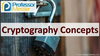 Cryptography Concepts  SY0601 CompTIA Security  28 [upl. by Aihsek]