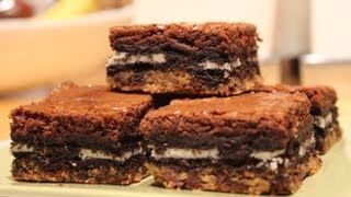 How To Make Slutty Brownies Cookie Oreo Brownies [upl. by Metts]