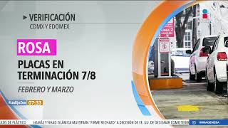 Fechas de verificación vehicular en el primer semestre del 2024  Noticias con Francisco Zea [upl. by Reginnej]