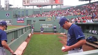 Matt Moore Bullpen Fenway Park July 22 2013 WWWBULLPENVIDEOSCOM [upl. by Elvyn]