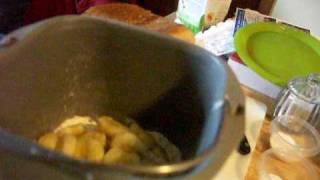 Making Banana Bread in a Bread Maker Part 1 of 2 [upl. by Neleh]