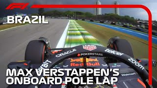 Max Verstappens Pole Lap  2023 Sao Paulo Grand Prix  Pirelli [upl. by Adnalue]