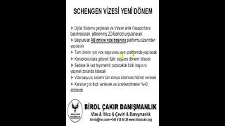 Schengen Vizesi Yeni Dönem [upl. by Marlee366]